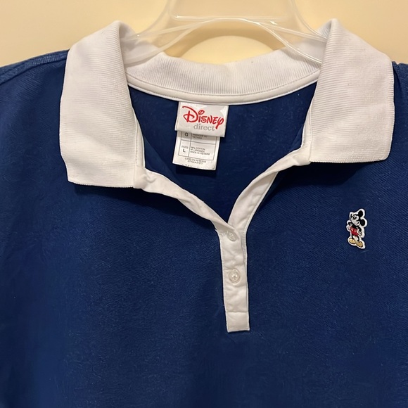 Disney Direct polo shirt, women’s size L, navy with white collar - Picture 3 of 8